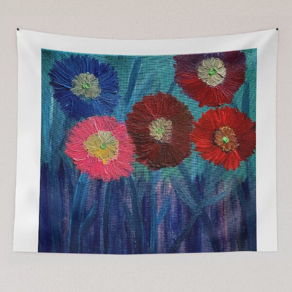 Item preview, Some abstract wildflowers in amazing colors  designed and sold by kkartwork.
