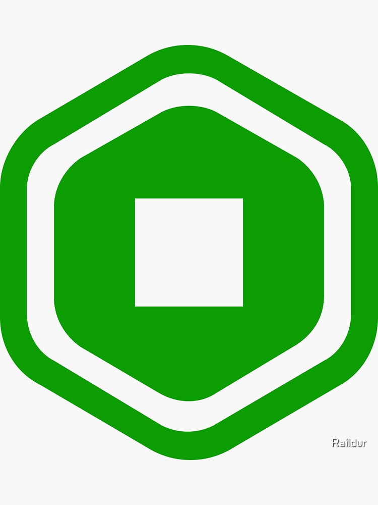 "Robux Green Logo HQ" Sticker by Raildur | Redbubble