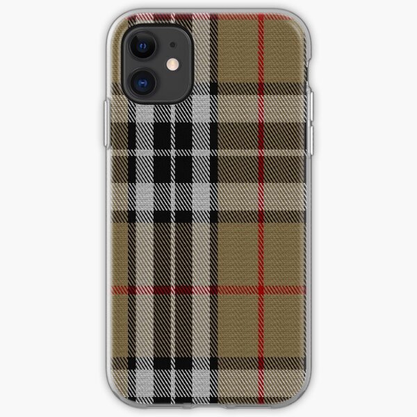 01484 Thomson Camel Fashion Tartan iPhone Soft Case
