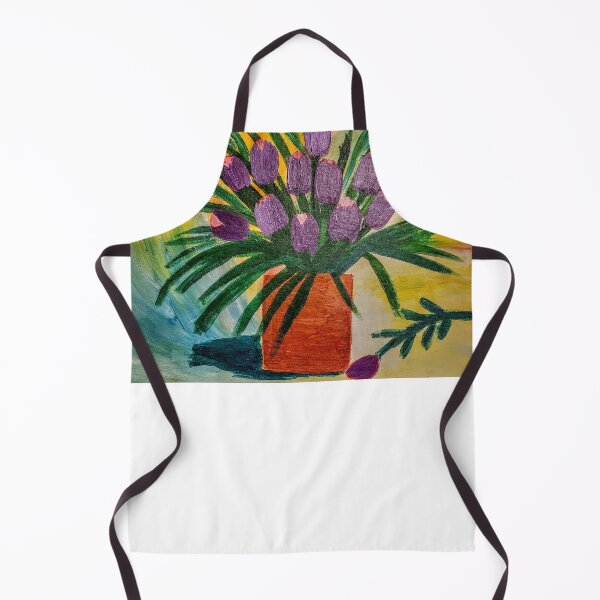 Item preview, Abstract purple tulips in vintage style  designed and sold by kkartwork.