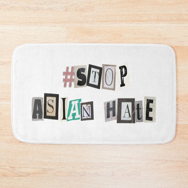 Item preview, stop asian hate newspaper and magazine lettering graphic design designed and sold by riceayoj.