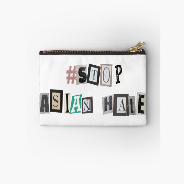 Item preview, stop asian hate newspaper and magazine lettering graphic design designed and sold by riceayoj.