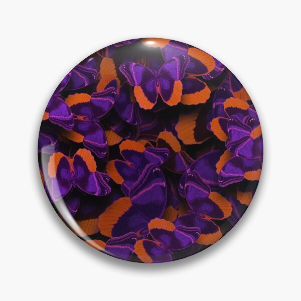 Item preview, Butterflies Allover Print # 4 Purple Orange designed and sold by Susanne Margarete Lutz.
