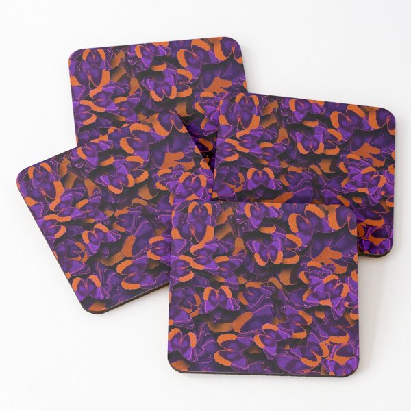 Item preview, Butterflies Allover Print # 4 Purple Orange designed and sold by Susanne Margarete Lutz.