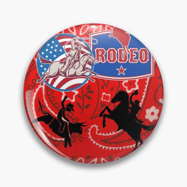 Item preview, Rodeo bandana if ever I saw one designed and sold by rocklegends99.