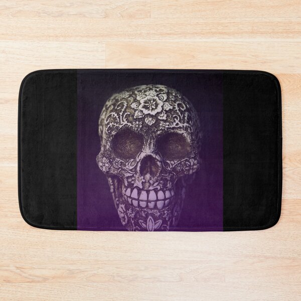 Item preview, False bone skull on black background designed and sold by GemaIbarra.