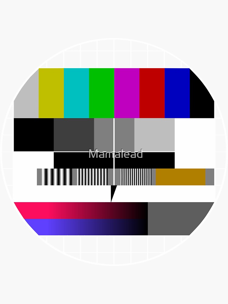 "Test Card No Signal "Testbild"" Sticker for Sale by Mamalead Redbubble