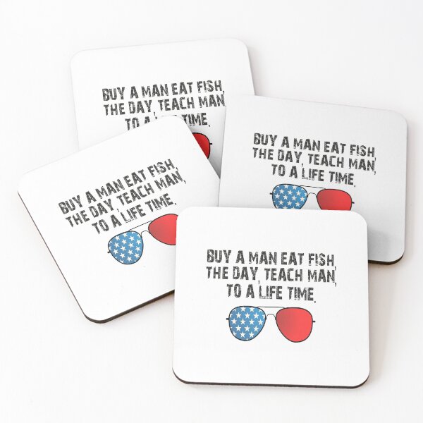Item preview, Buy a man eat fish the day teach man to life time T-Shirt designed and sold by bigfamilytee.