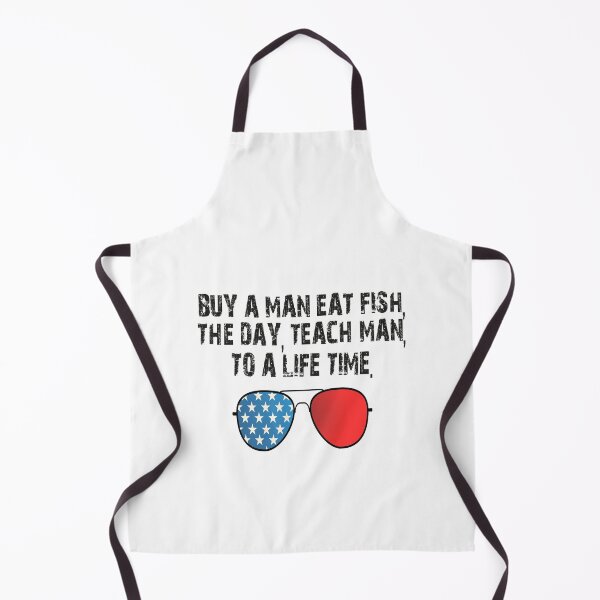 Item preview, Buy a man eat fish the day teach man to life time T-Shirt designed and sold by bigfamilytee.