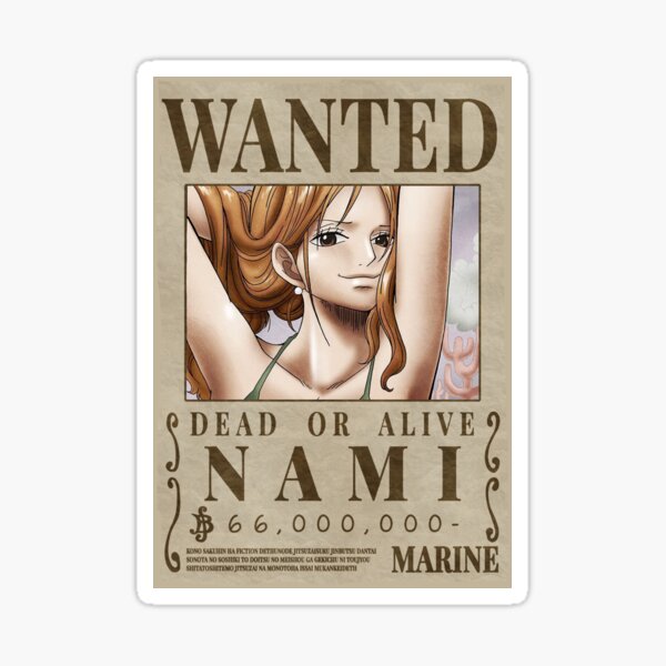 Vinsmoke Sanji Wanted Bounty Poster Sticker By Nichinu Redbubble