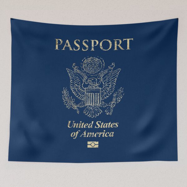 Item preview, United States of America Vintage Passport designed and sold by Royal-Elite.