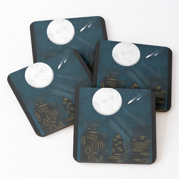 Item preview, Glowing Moon City Nights  designed and sold by crizzysketch.
