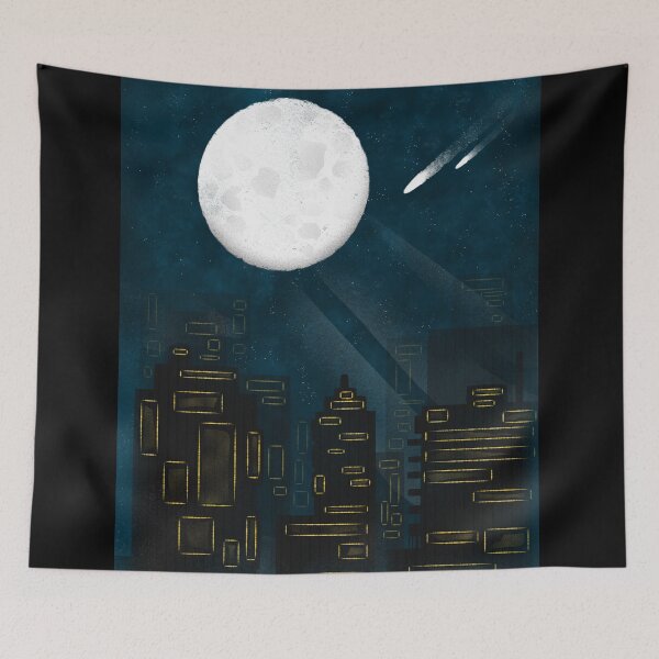 Item preview, Glowing Moon City Nights  designed and sold by crizzysketch.