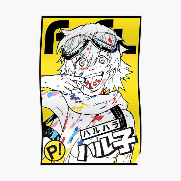 FLCL yellow Poster