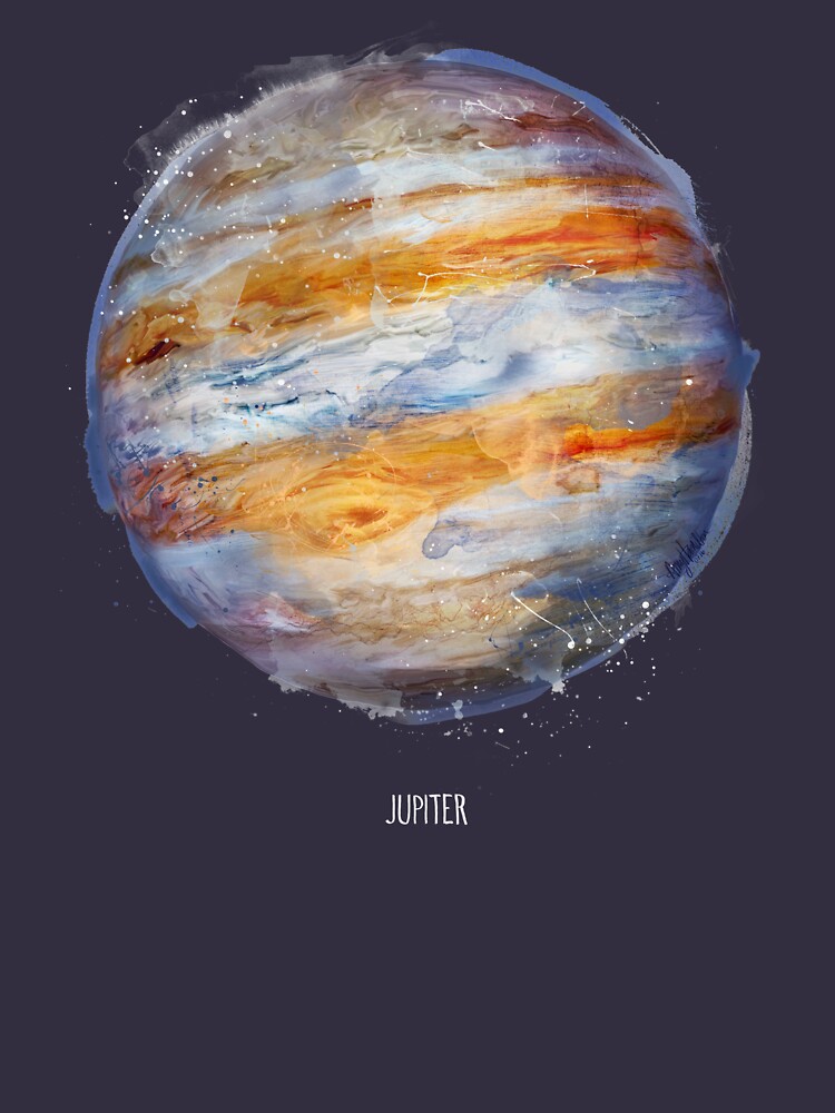 Thumbnail 7 of 7, Classic T-Shirt, Jupiter designed and sold by Amy Hamilton.