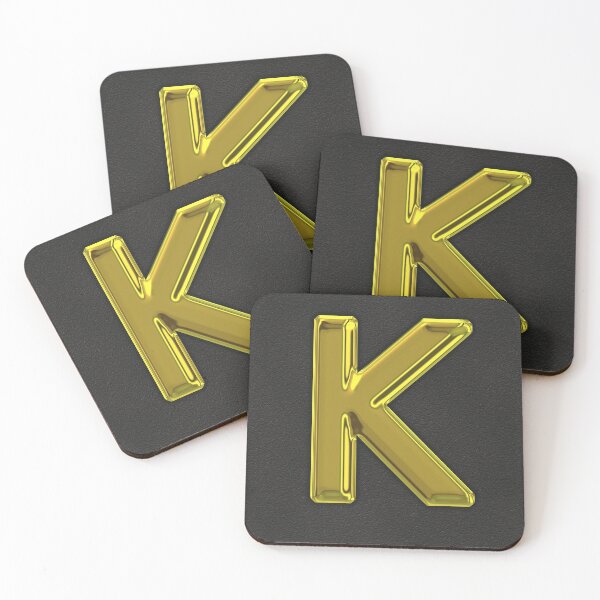 Item preview, Uppercase K in gold designed and sold by leobrix.