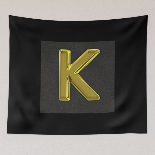 Item preview, Uppercase K in gold designed and sold by leobrix.