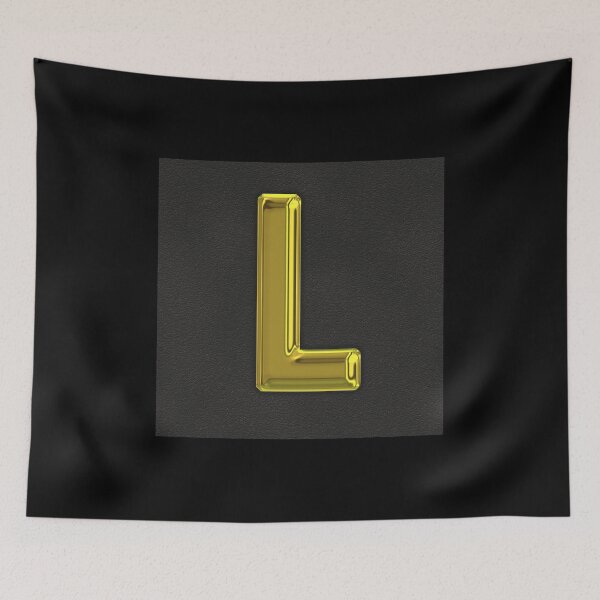 Item preview, Uppercase L in gold designed and sold by leobrix.