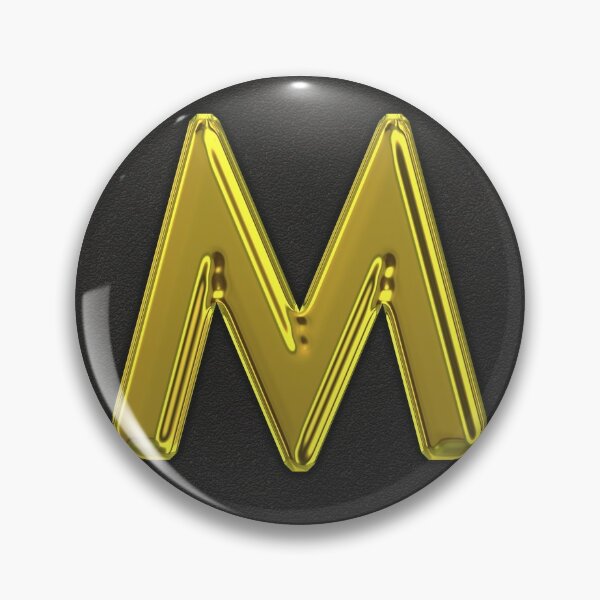 Item preview, Uppercase M in gold designed and sold by leobrix.