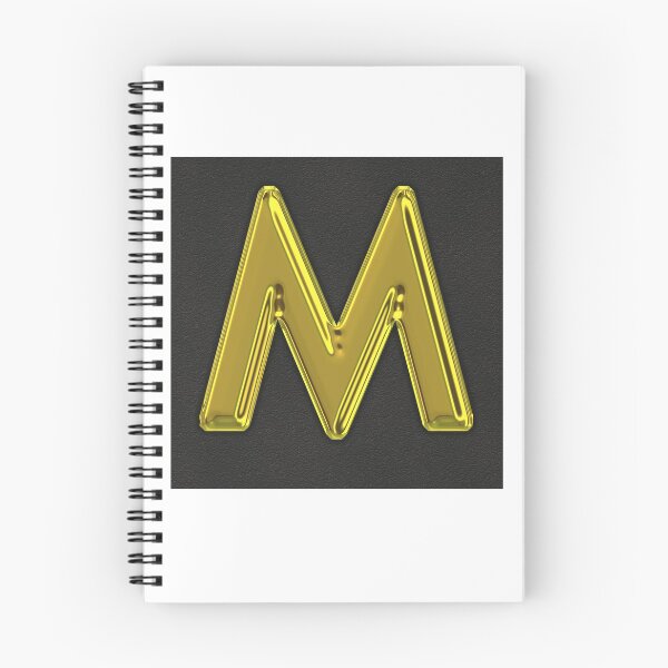 Item preview, Uppercase M in gold designed and sold by leobrix.