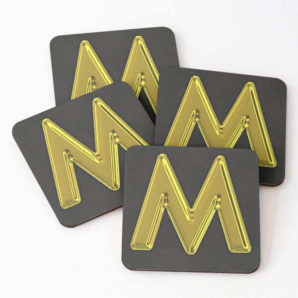 Item preview, Uppercase M in gold designed and sold by leobrix.