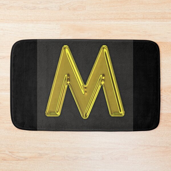 Item preview, Uppercase M in gold designed and sold by leobrix.