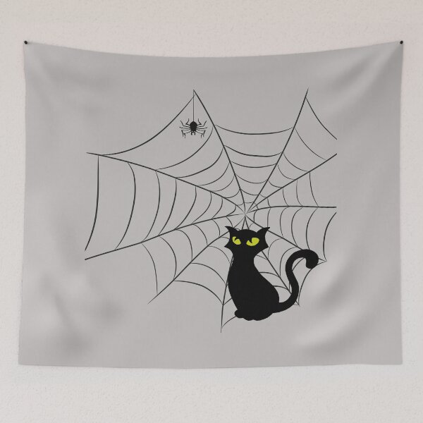 Item preview, Black Cat of the Witch with Spider designed and sold by Pankas.