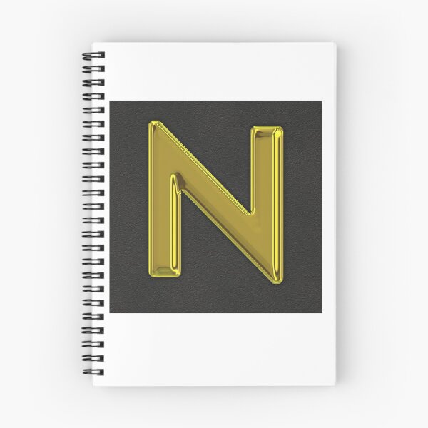Item preview, Uppercase N in gold designed and sold by leobrix.