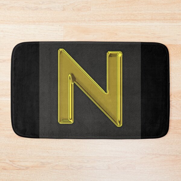 Item preview, Uppercase N in gold designed and sold by leobrix.