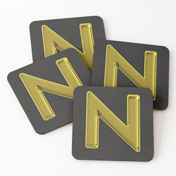Item preview, Uppercase N in gold designed and sold by leobrix.
