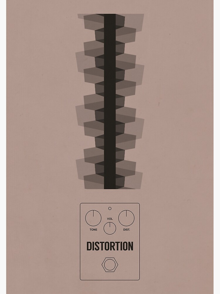 Thumbnail 3 of 3, Art Print, FX Pedal series: DISTORTION designed and sold by artbymejdal.