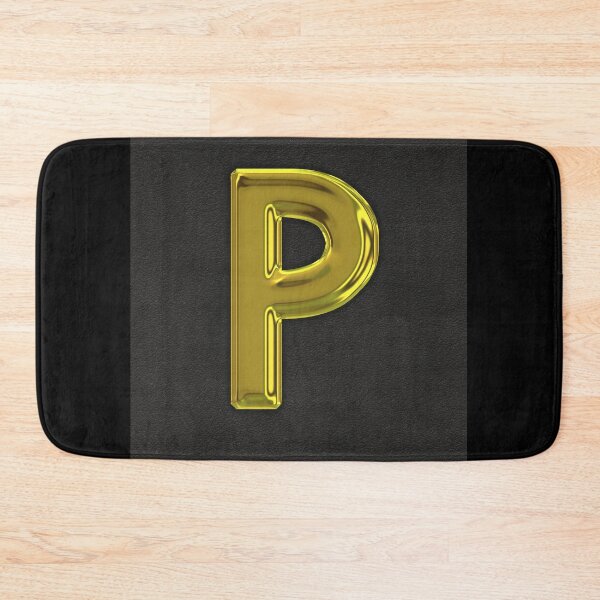 Item preview, Uppercase P in gold designed and sold by leobrix.
