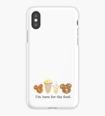 Here for the food. iPhone Case/Skin