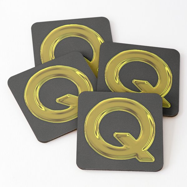 Item preview, Versal Q in gold designed and sold by leobrix.