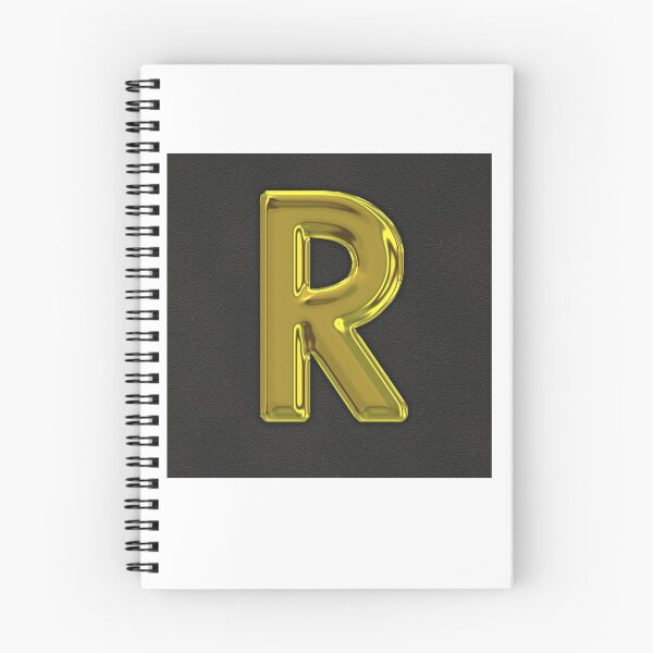 Item preview, Uppercase R in gold designed and sold by leobrix.