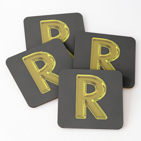 Item preview, Uppercase R in gold designed and sold by leobrix.