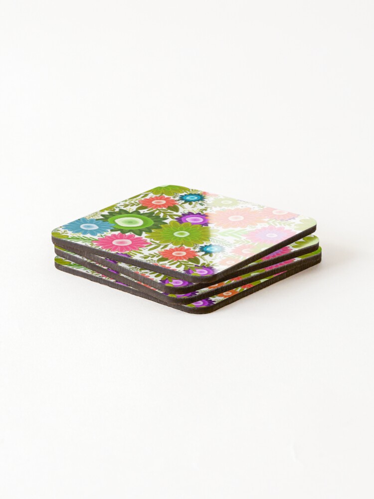 Thumbnail 4 of 5, Coasters (Set of 4), Hello Spring designed and sold by Squarebird.