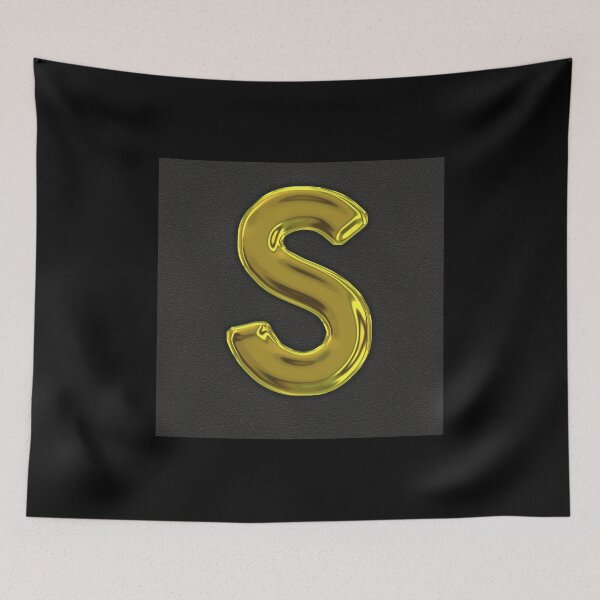 Item preview, Uppercase S in gold designed and sold by leobrix.