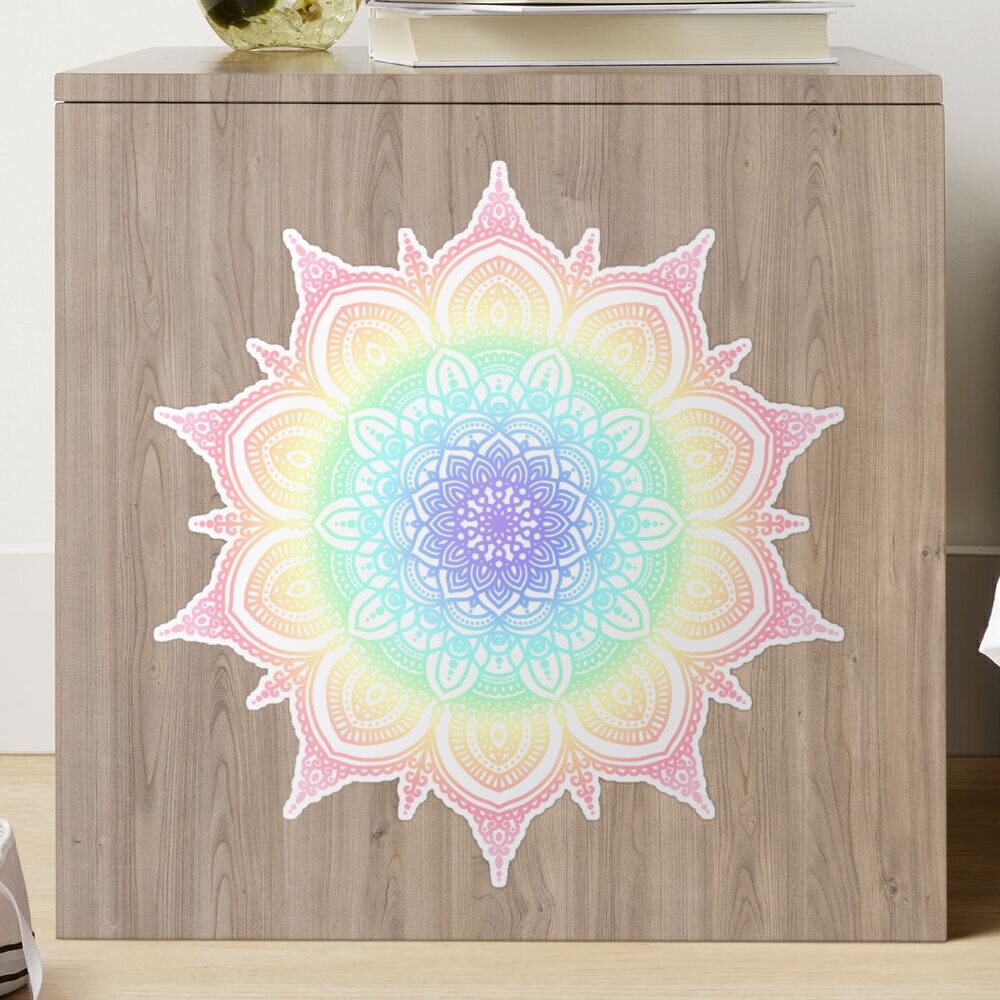 Rainbow mandala swoosh Wall Tapestry by Sea of Grace