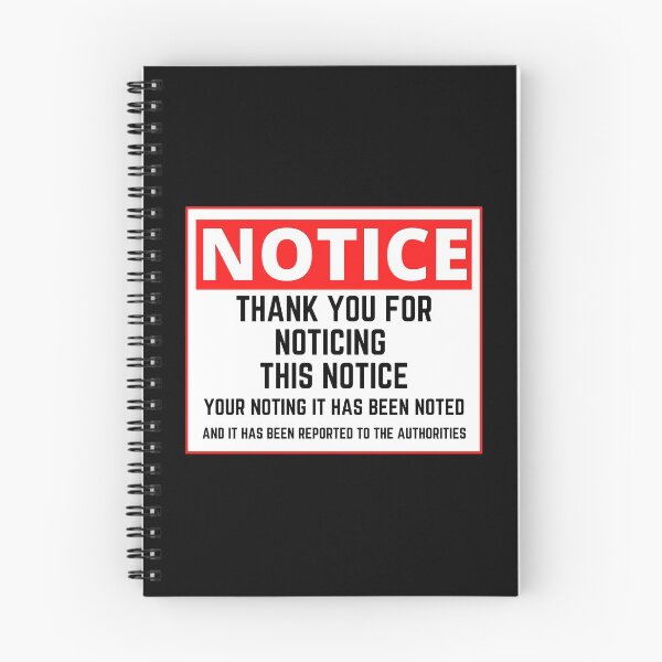 Item preview, Notice Sign Thank you for noticing this notice funny designed and sold by My-Queens-Store.