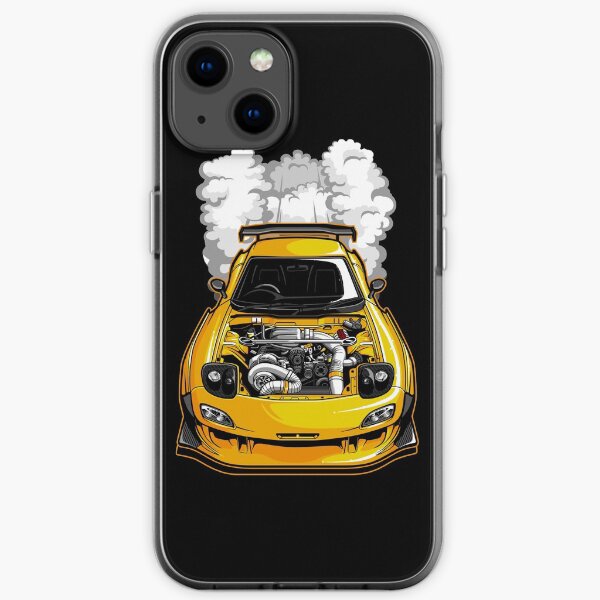 Mazda RX7 Burnout iPhone Soft Case