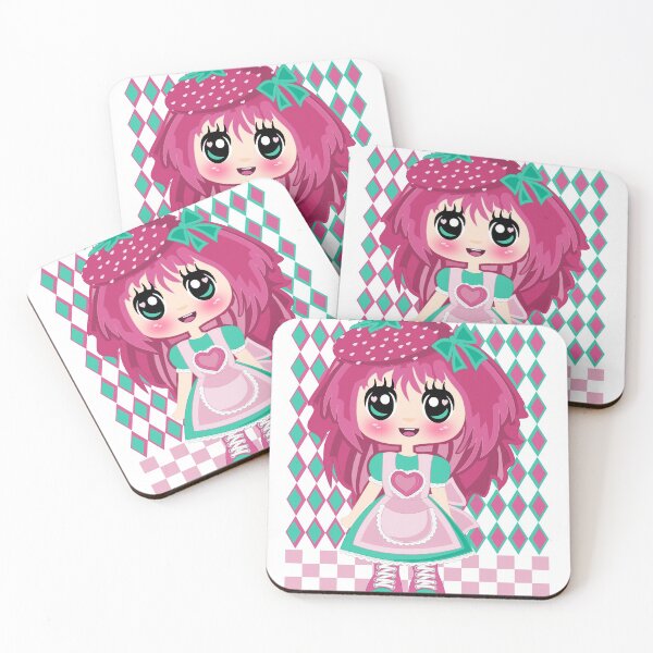 Item preview, Strowberry chibi anime BooPooBeeDoo designed and sold by BooPooBeeDooArt.