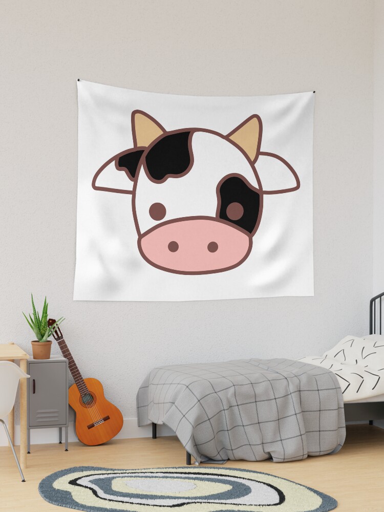 Cute cow, green cow, kawaii cow  Photographic Print for Sale by CastiloART