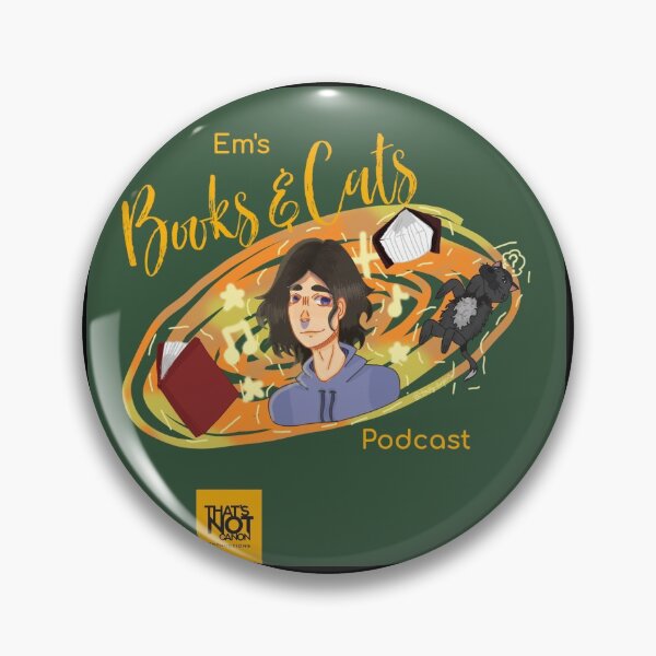 Item preview, Em's Books & Cats Podcast designed and sold by thatsnotcanon.