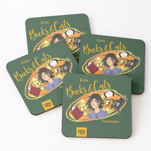 Item preview, Em's Books & Cats Podcast designed and sold by thatsnotcanon.