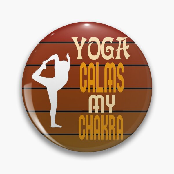 Artikelvorschau, Yoga beruhigt mein Chakra (weiße Silhouette) entworfen und verkauft von superdumb70.
