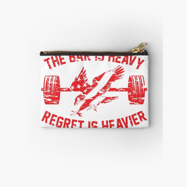 Item preview, The Bar Is Heavy Regret Is Heavier - Red designed and sold by irondiscipline.