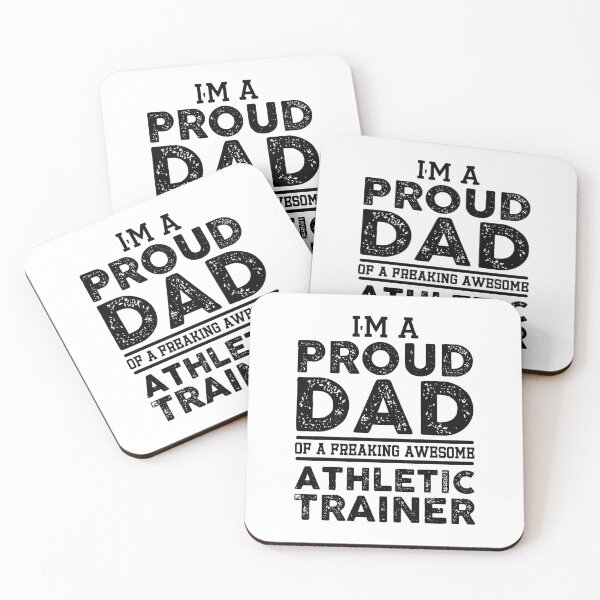 Item preview, I'm a proud dad of a freaking awesome athletic trainer, funny athletic trainer gift designed and sold by Theobsessed01.