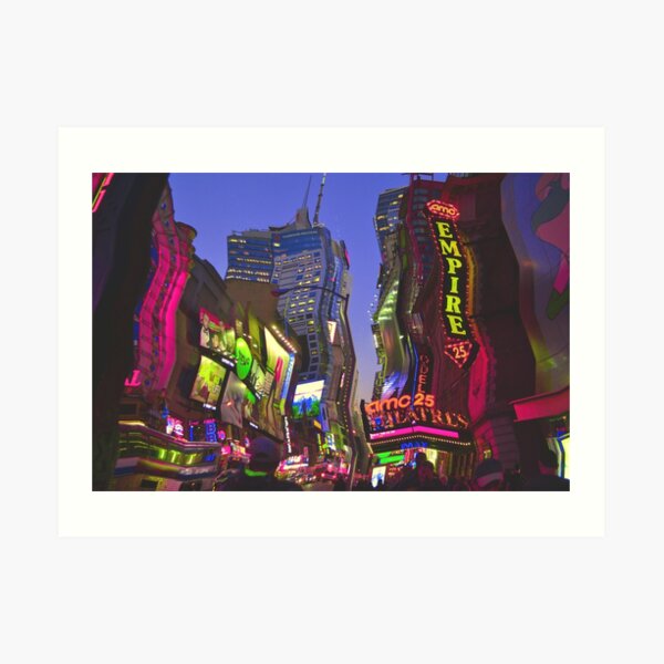 Melting in Times Square Art Print