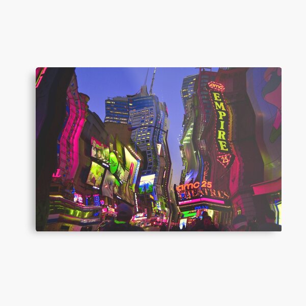 Melting in Times Square Metal Print